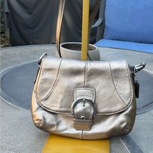 Coach SoHo Buckle Crossbody -Metallic Champagne